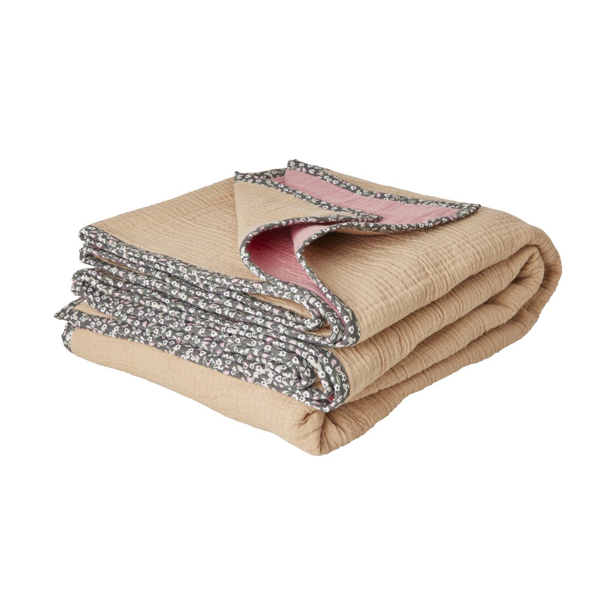 RICE Riisi puuvillaviltti 140x200 cm Sand | Skandinaavinen Sisustus | Puuvillaviltit -ja peitot | Beige