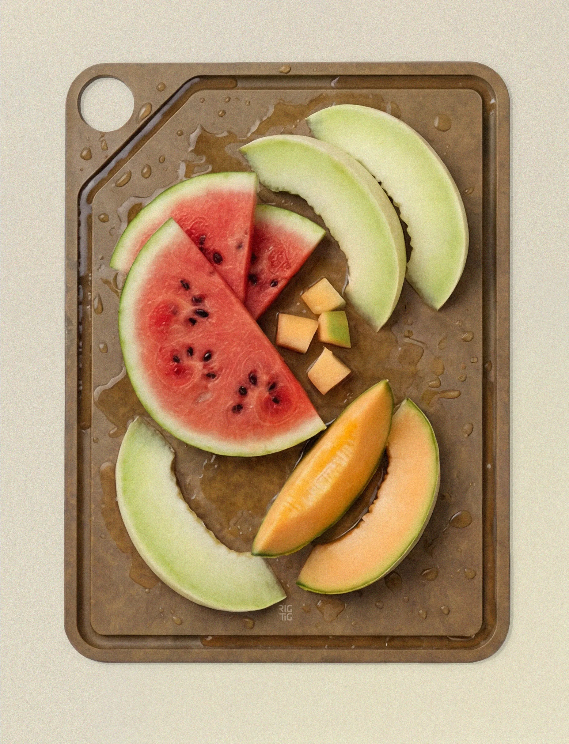 CUT-IT leikkuulauta, Brown, 29,8×39,8 cm RIG-TIG