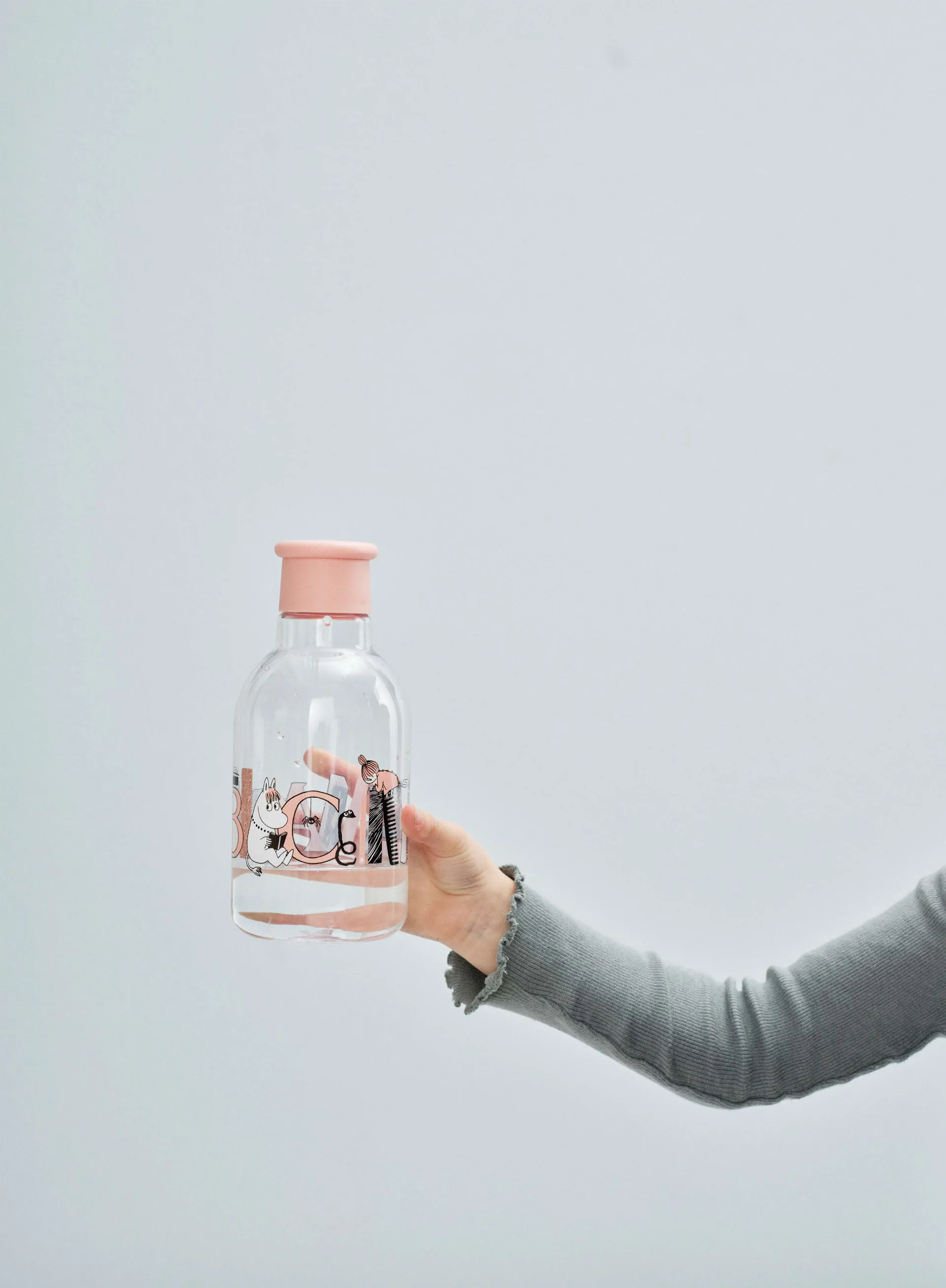 DRINK-IT Moomin ABC -vesipullo 0,5 litraa, Salmon RIG-TIG