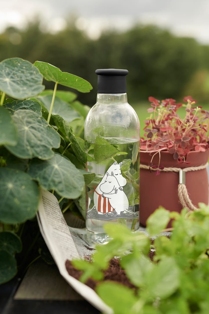 DRINK-IT Mumin vesipullo 0,75 l, Black-red RIG-TIG
