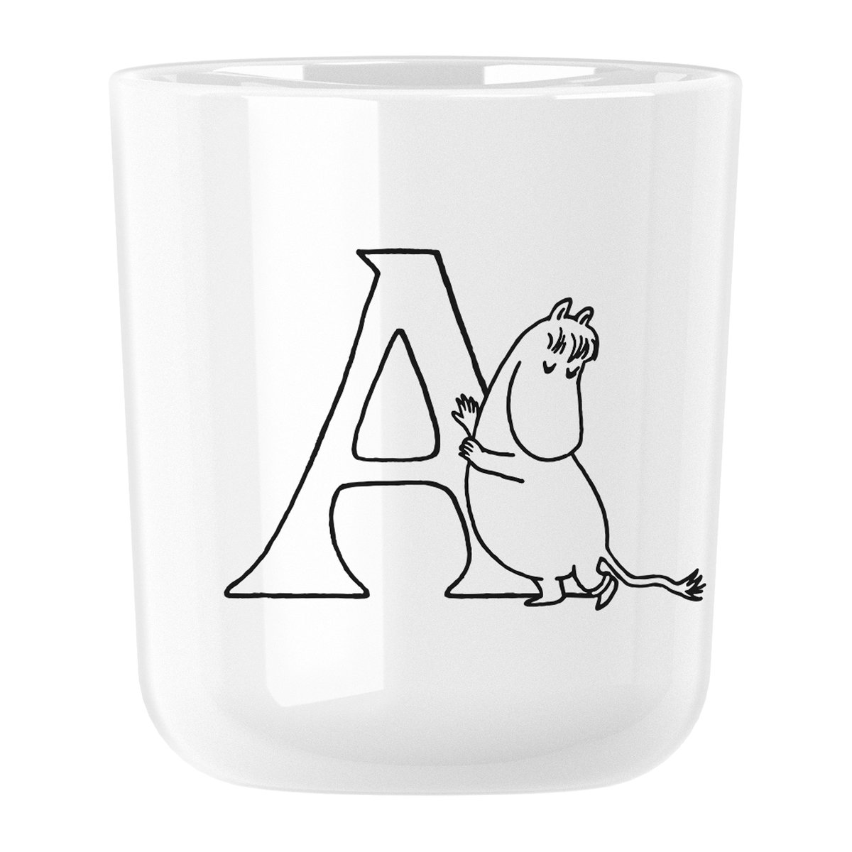 RIG-TIG Moomin ABC -muki 20 cl A | Skandinaavinen Sisustus | Muumimukit | Valkoinen
