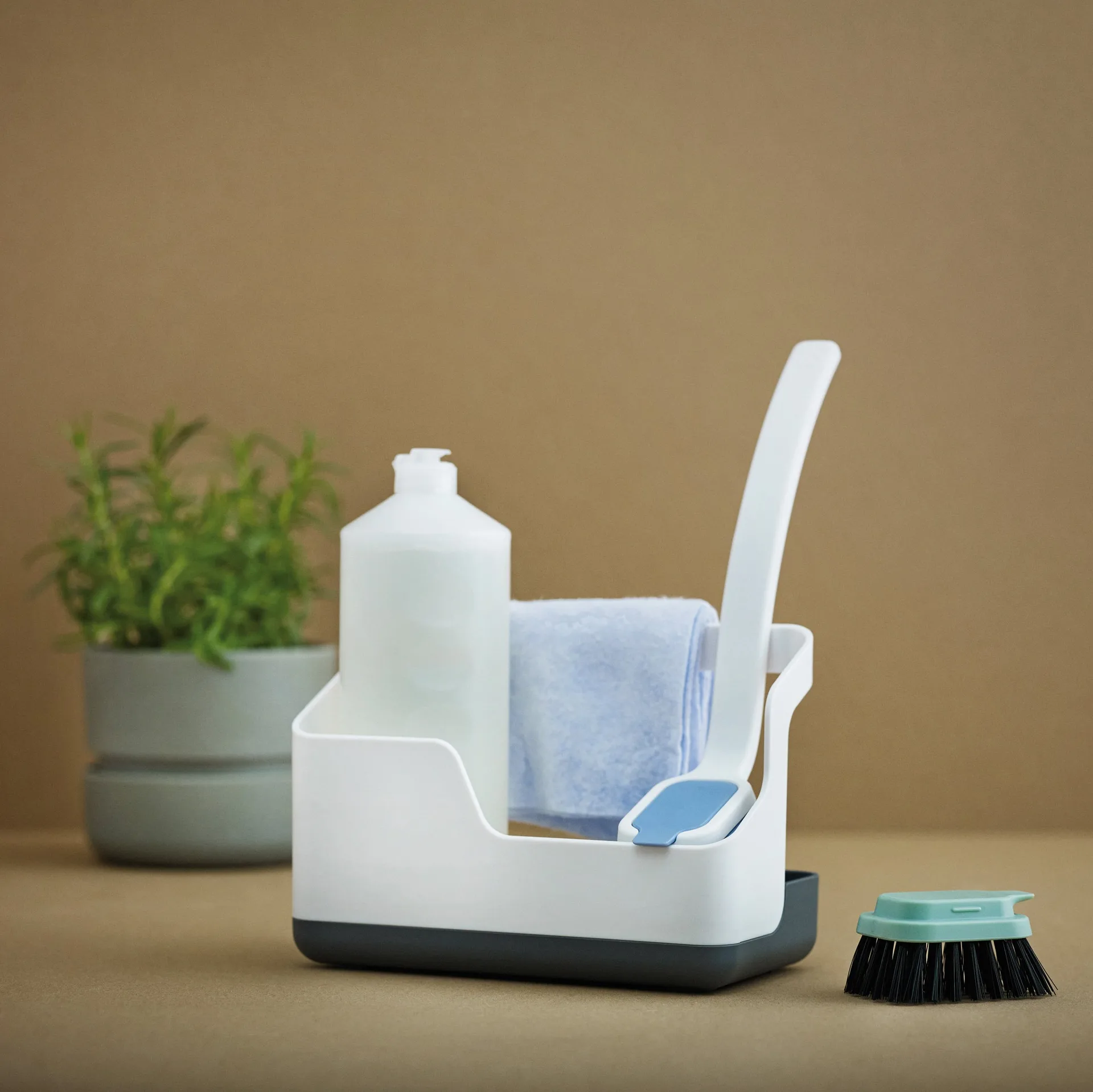 Sink-Caddy säilytysteline, valkoinen-harmaa RIG-TIG