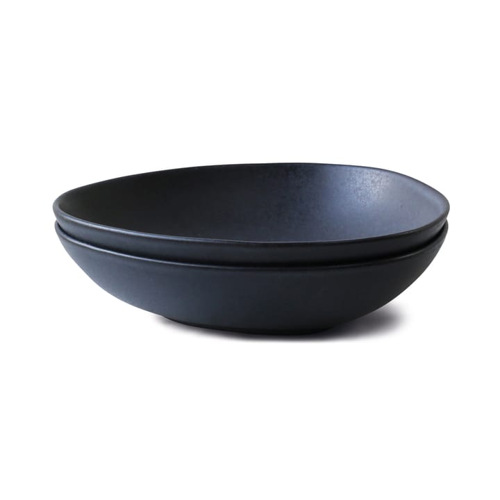 Deep plate no.52, 2-pakkaus, Lava stone Ro Collection