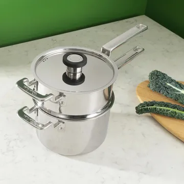 316-sarjan höyrytyskorisetti - Ruostumaton teräs, 2 osaa - Robert Welch