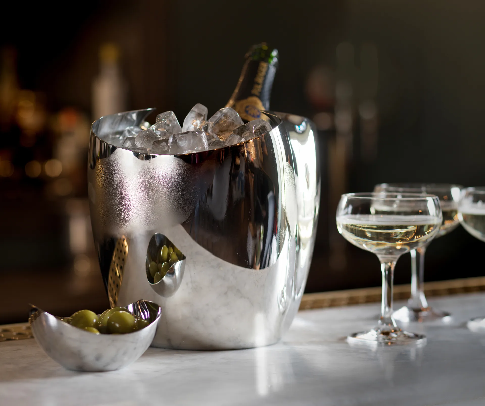 Drift samppanjajäähdytin-viinijäähdytin, Ruostumaton teräs Robert Welch