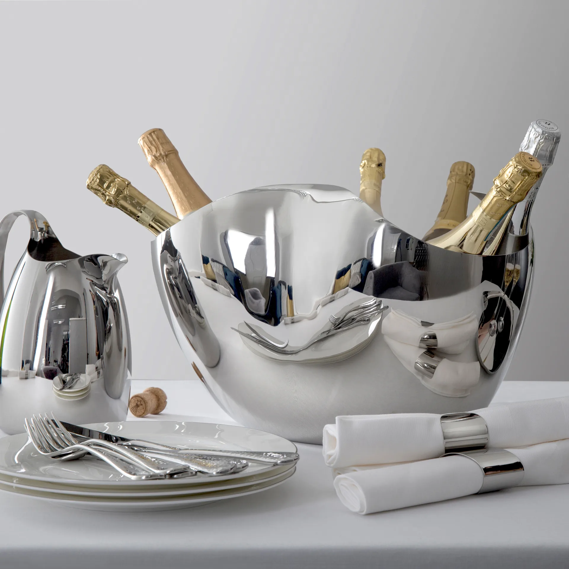 Drift samppanjanjäähdytin 27 cm, Ruostumaton teräs Robert Welch