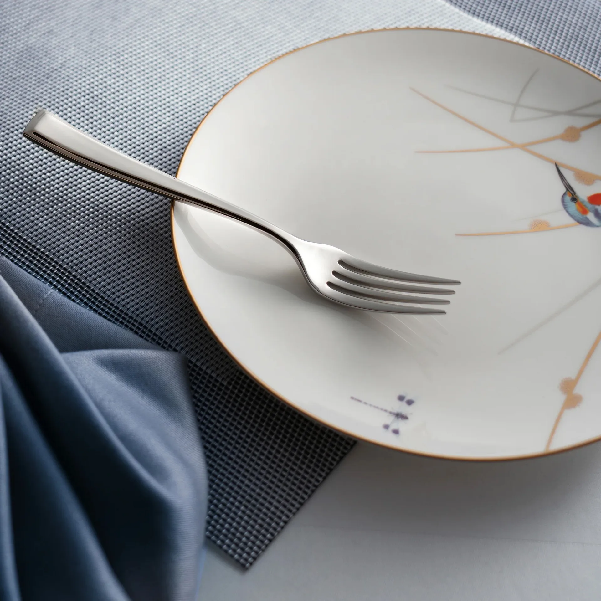 Fairford kirkas alkuruokahaarukka, Ruostumaton teräs, 18,2 cm Robert Welch