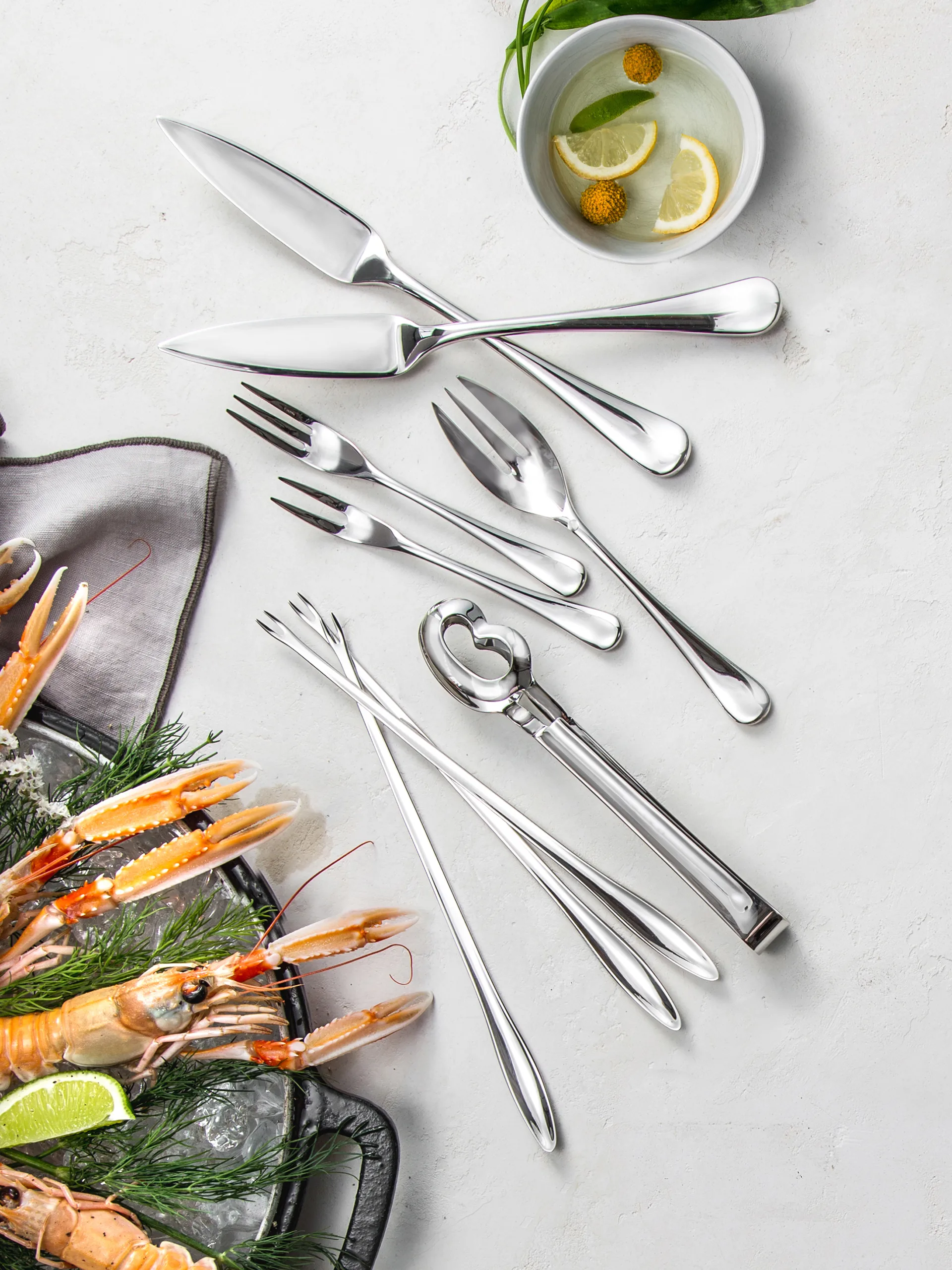 Radford-etanahaarukka, peilikiillotus, Ruostumatonta terästä Robert Welch