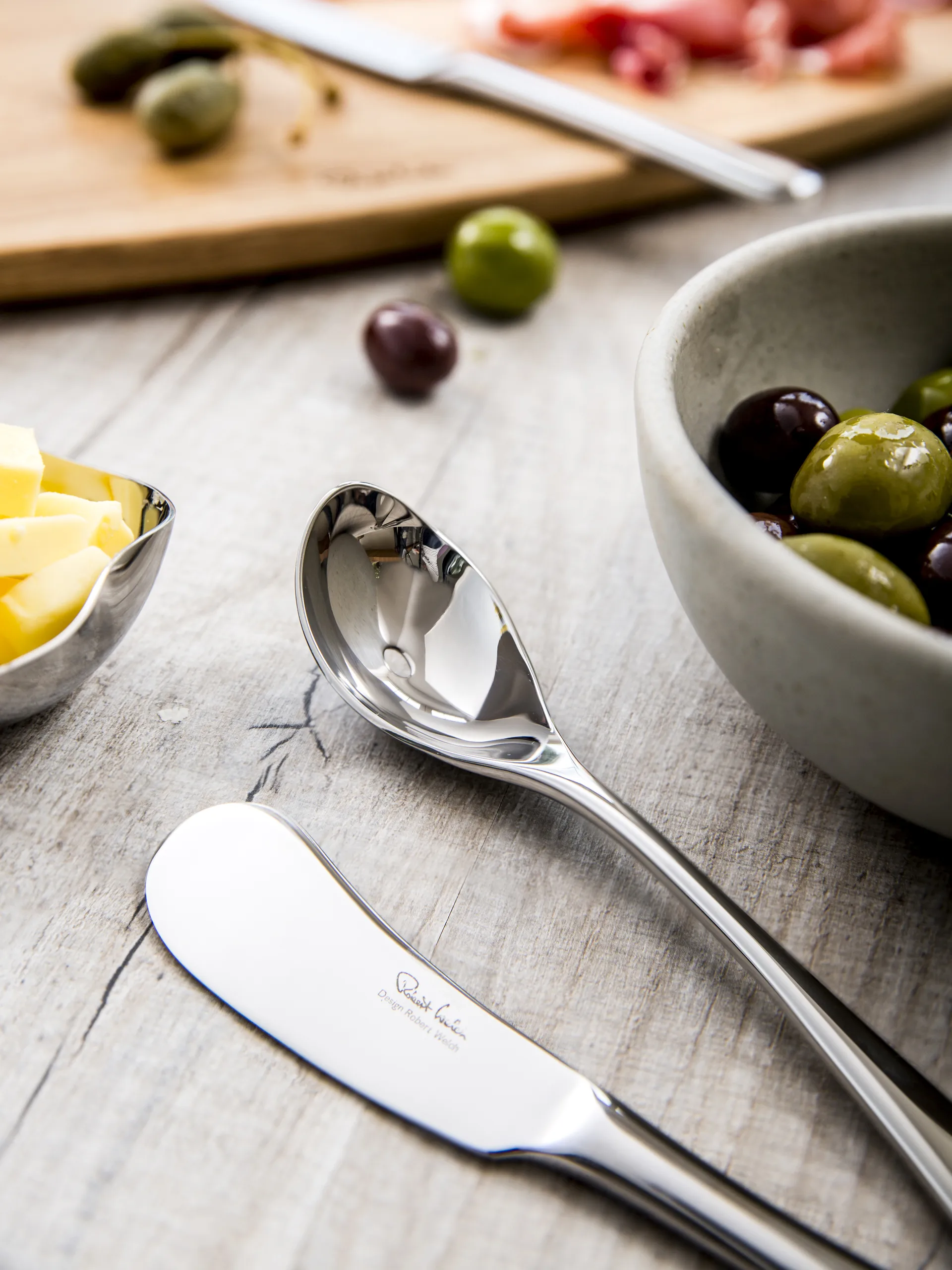 Radford-oliivilusikka, peilikiillotus, Ruostumatonta terästä Robert Welch