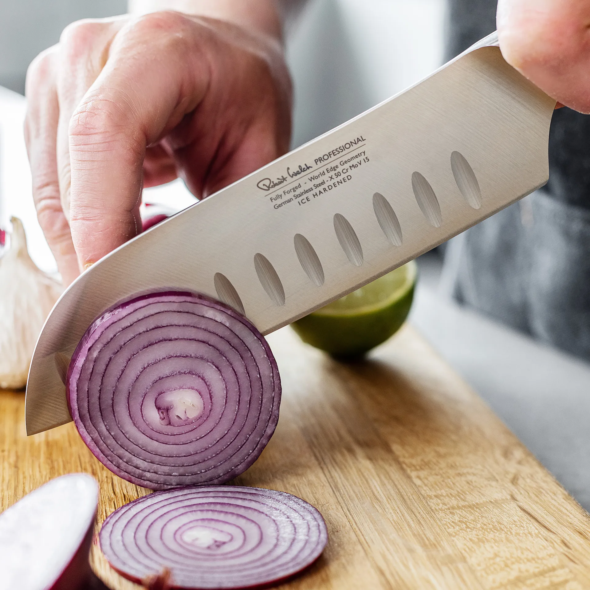 Robert Welch professional santoku veitsi 14 cm, Ruostumaton teräs Robert Welch