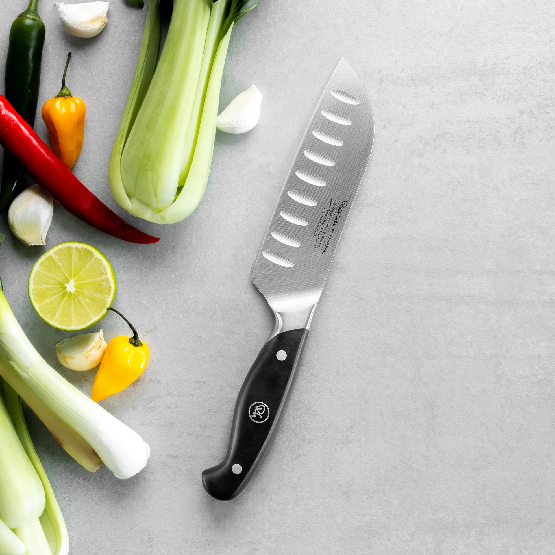 Robert Welch professional santoku veitsi 14 cm, Ruostumaton teräs Robert Welch