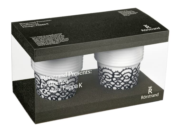 Filippa K muki, musta pitsi, 2 kpl Rörstrand
