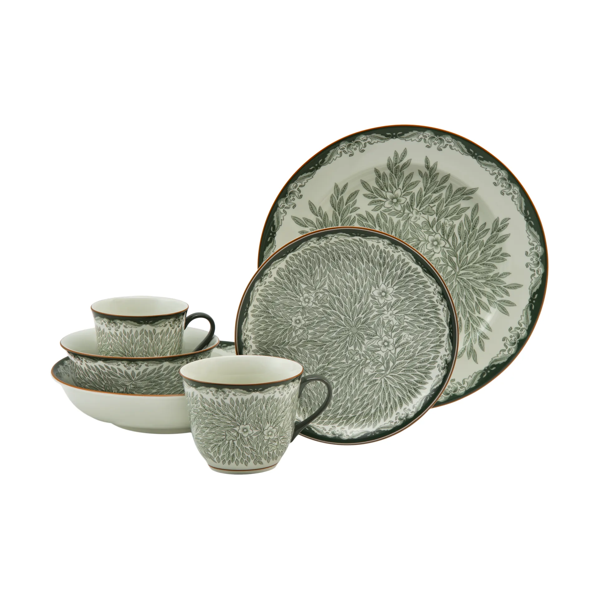 Ostindia Floris kulho 50 cl, Vihreä Rörstrand