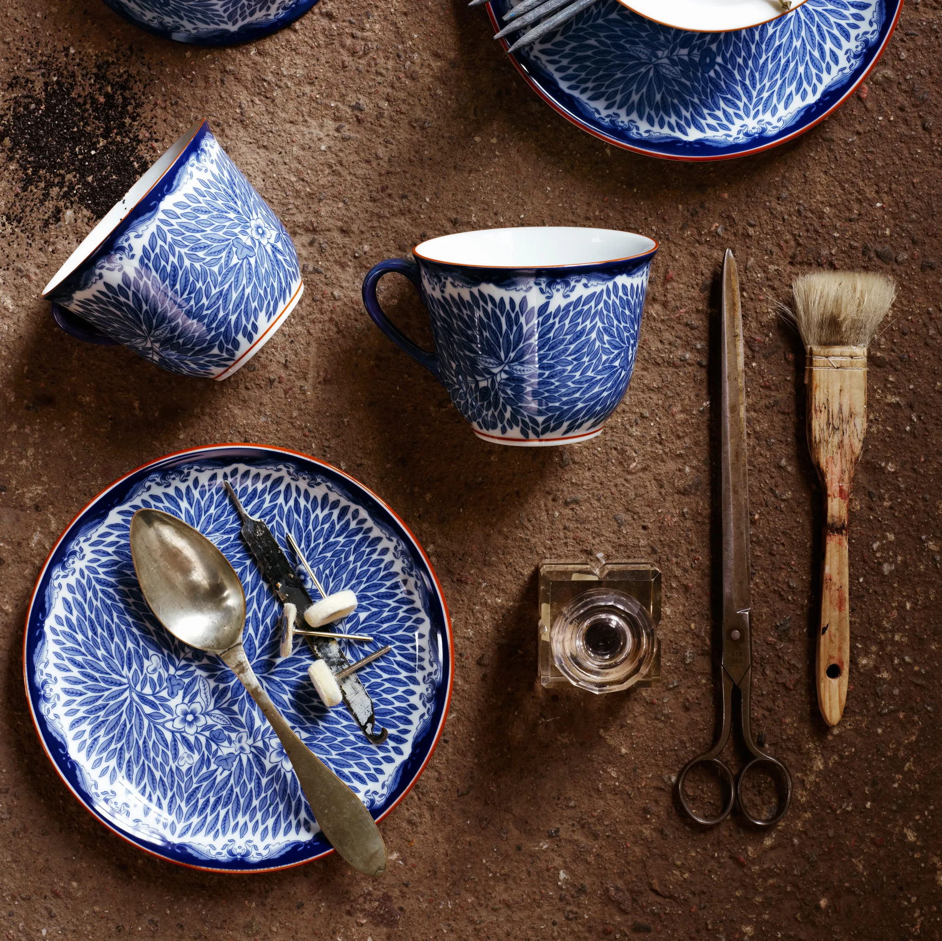 Ostindia Floris lautanen, 20 cm Rörstrand