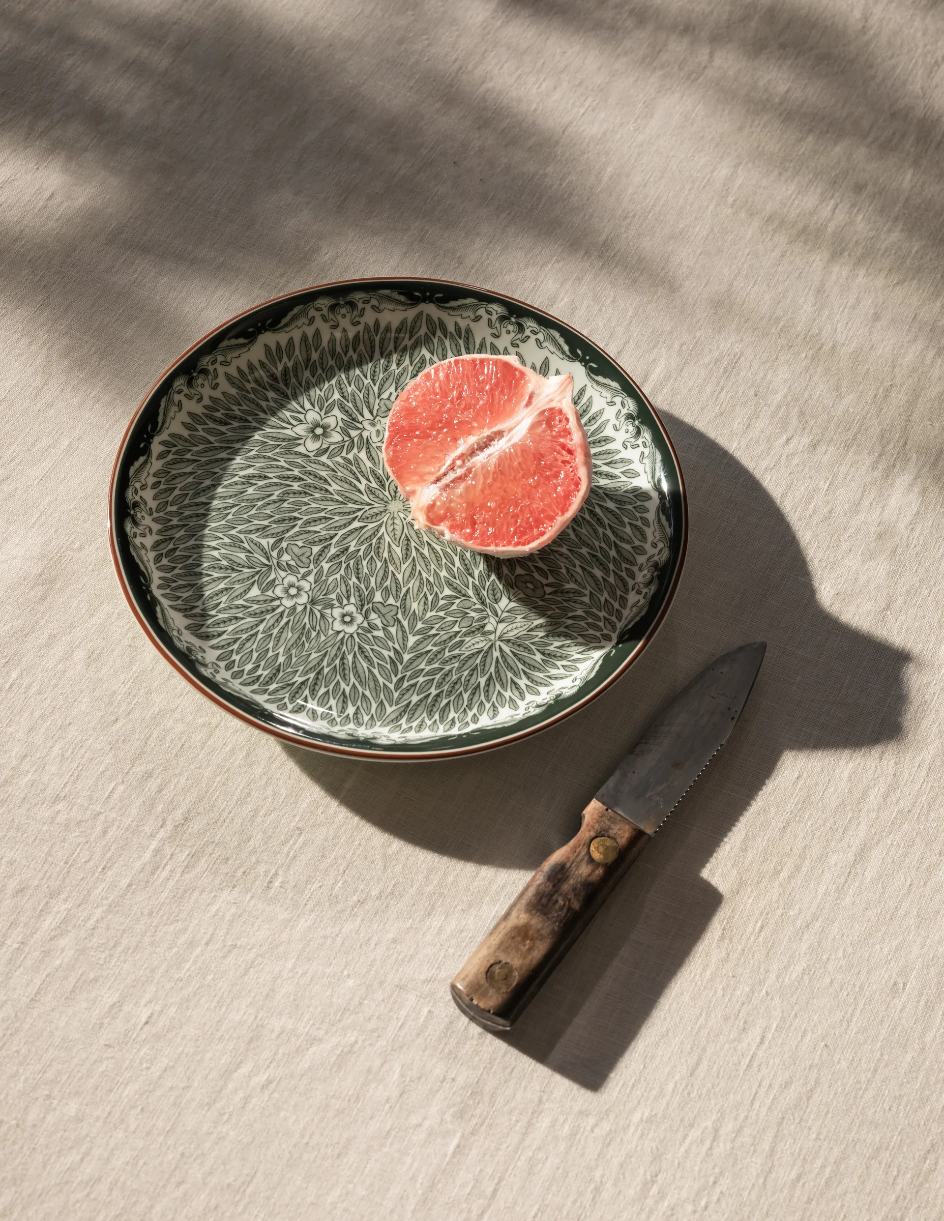 Ostindia Floris -leipälautanen Ø 16 cm, Vihreä Rörstrand