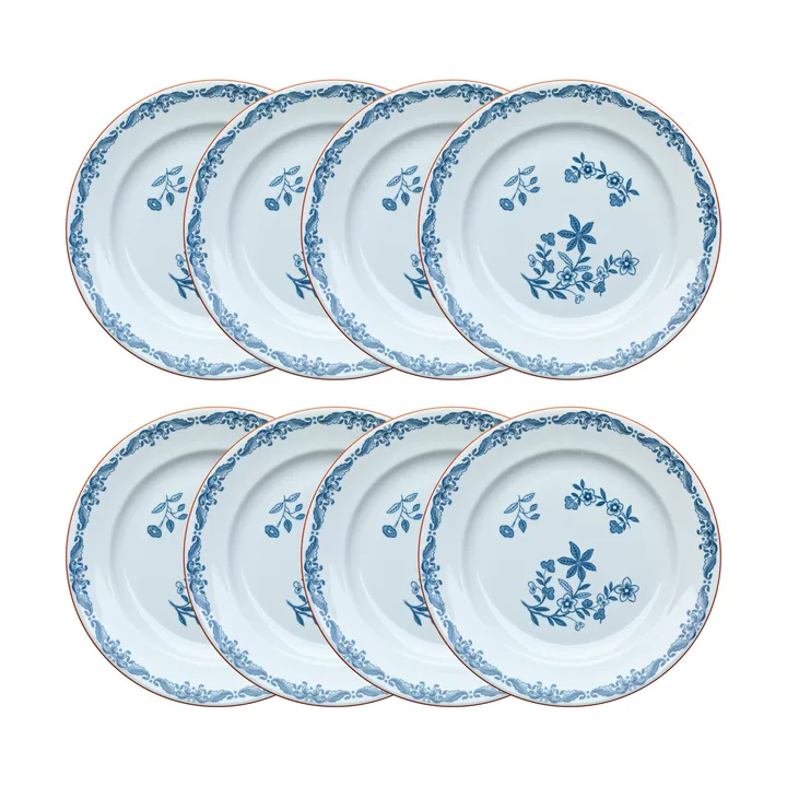 Ostindia lautanen Ø27 cm 8-pakkaus – Sininen - Rörstrand
