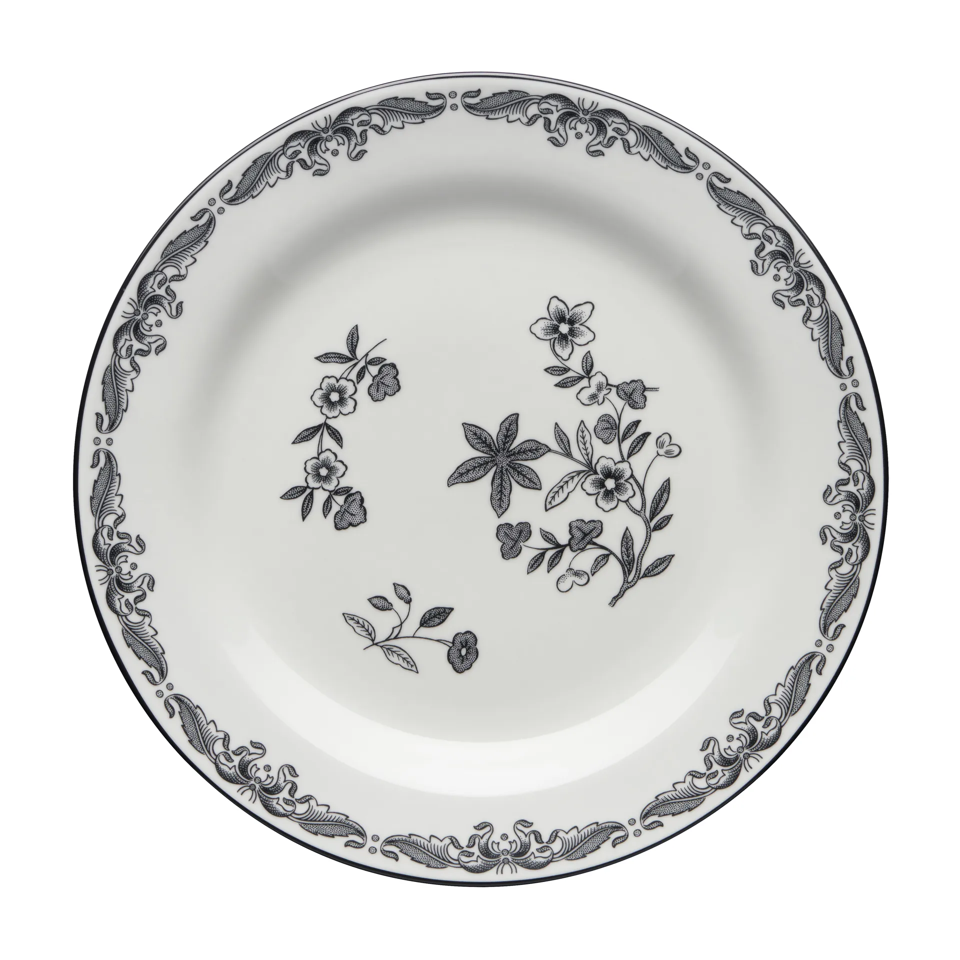 Ostindia Svart -lautanen, Ø 21 cm Rörstrand