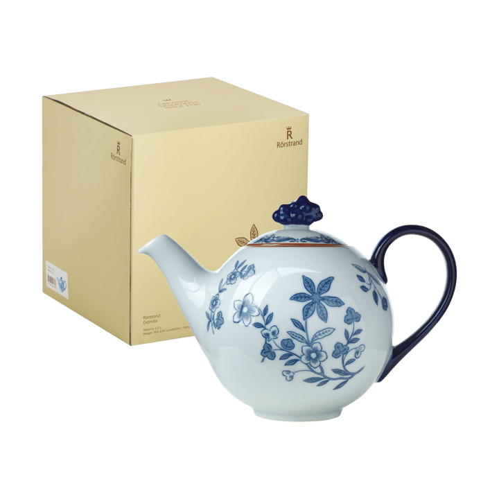 Ostindia teekannu 1,2 l lahjapakkaus - Sininen-valkoinen - Rörstrand