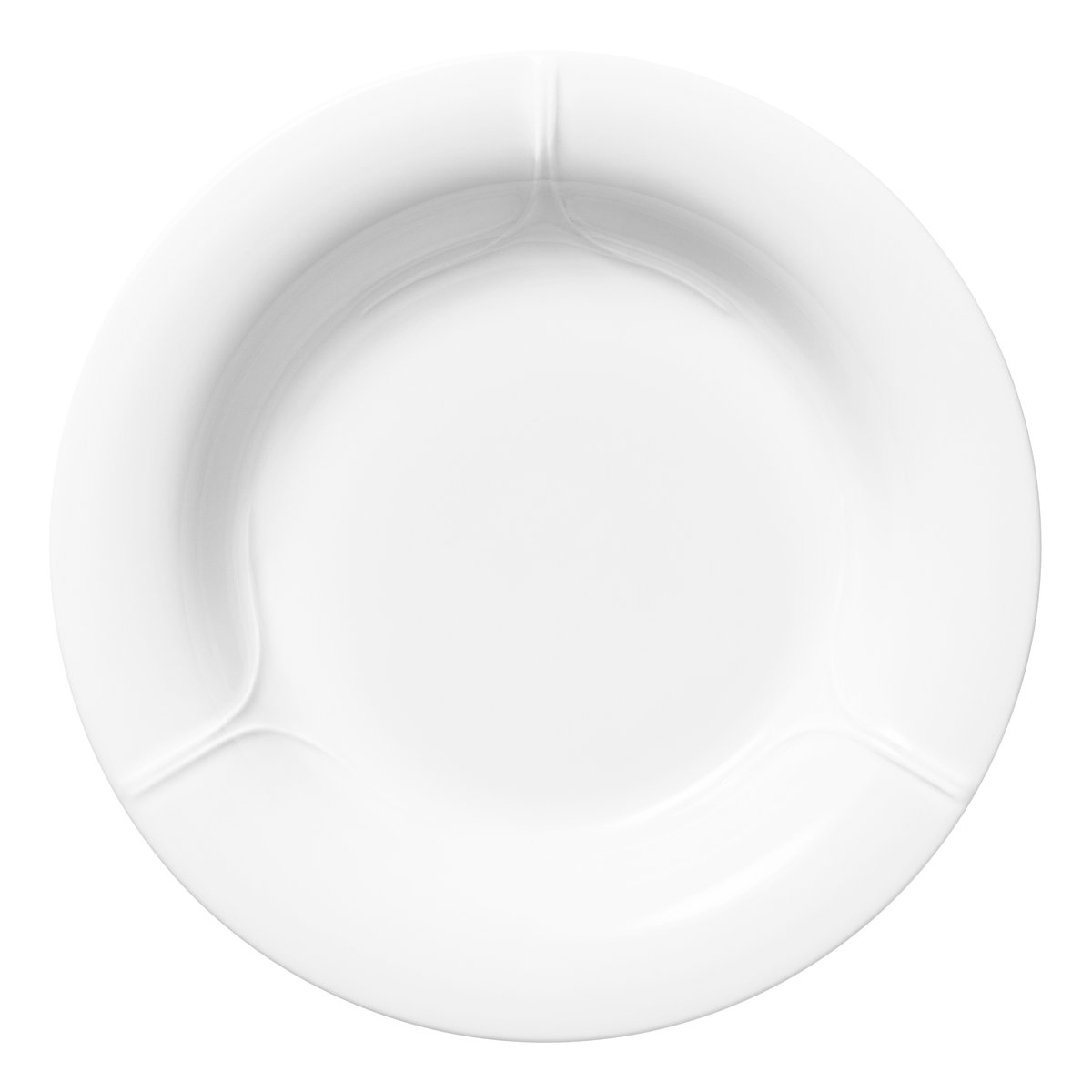 Rörstrand Pli Blanc -syvä lautanen 23 cm Valkoinen | Skandinaavinen Sisustus | Syvät lautaset | Valkoinen