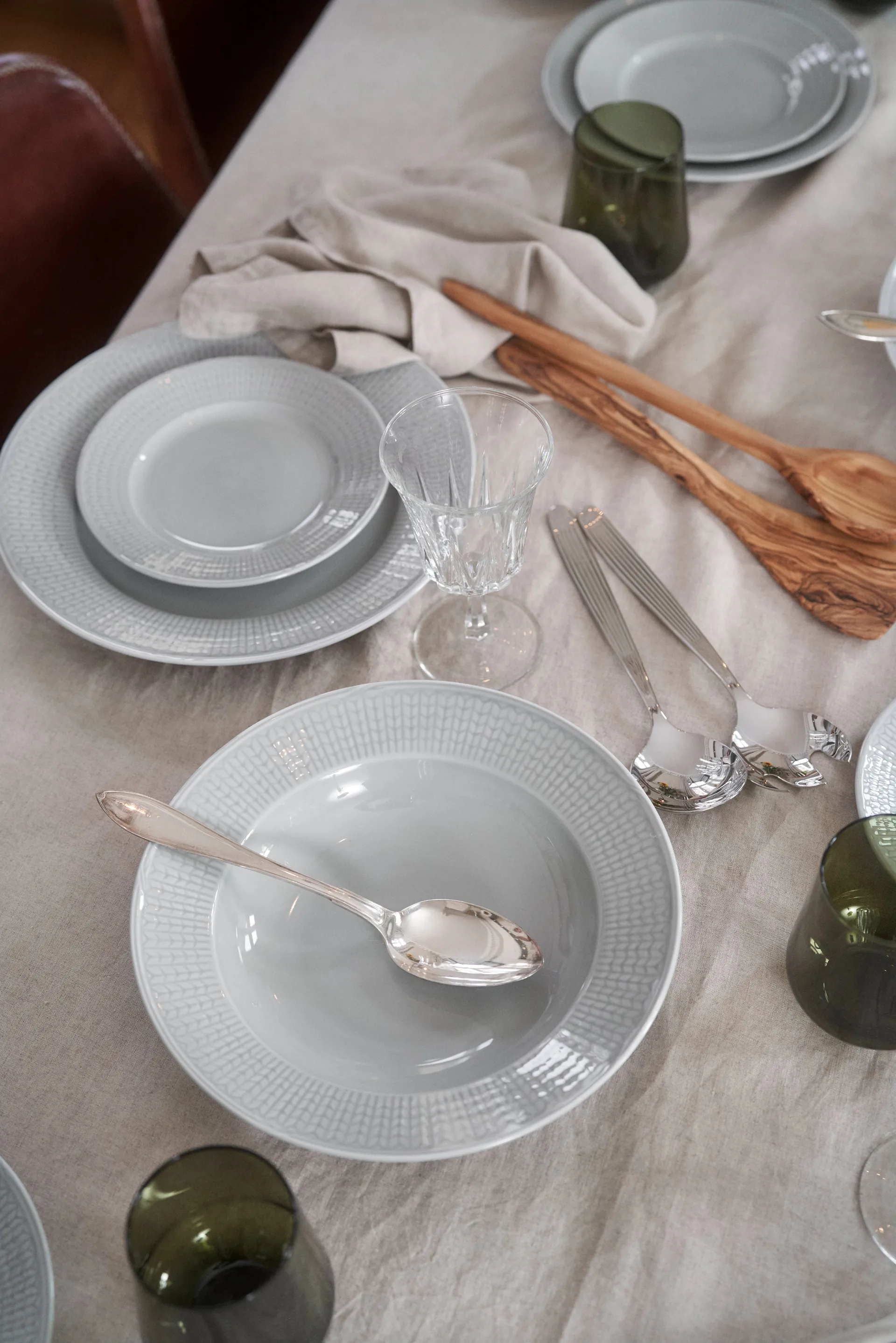 Swedish Grace asetti 6-pakkaus Dimma (harmaa),  Rörstrand