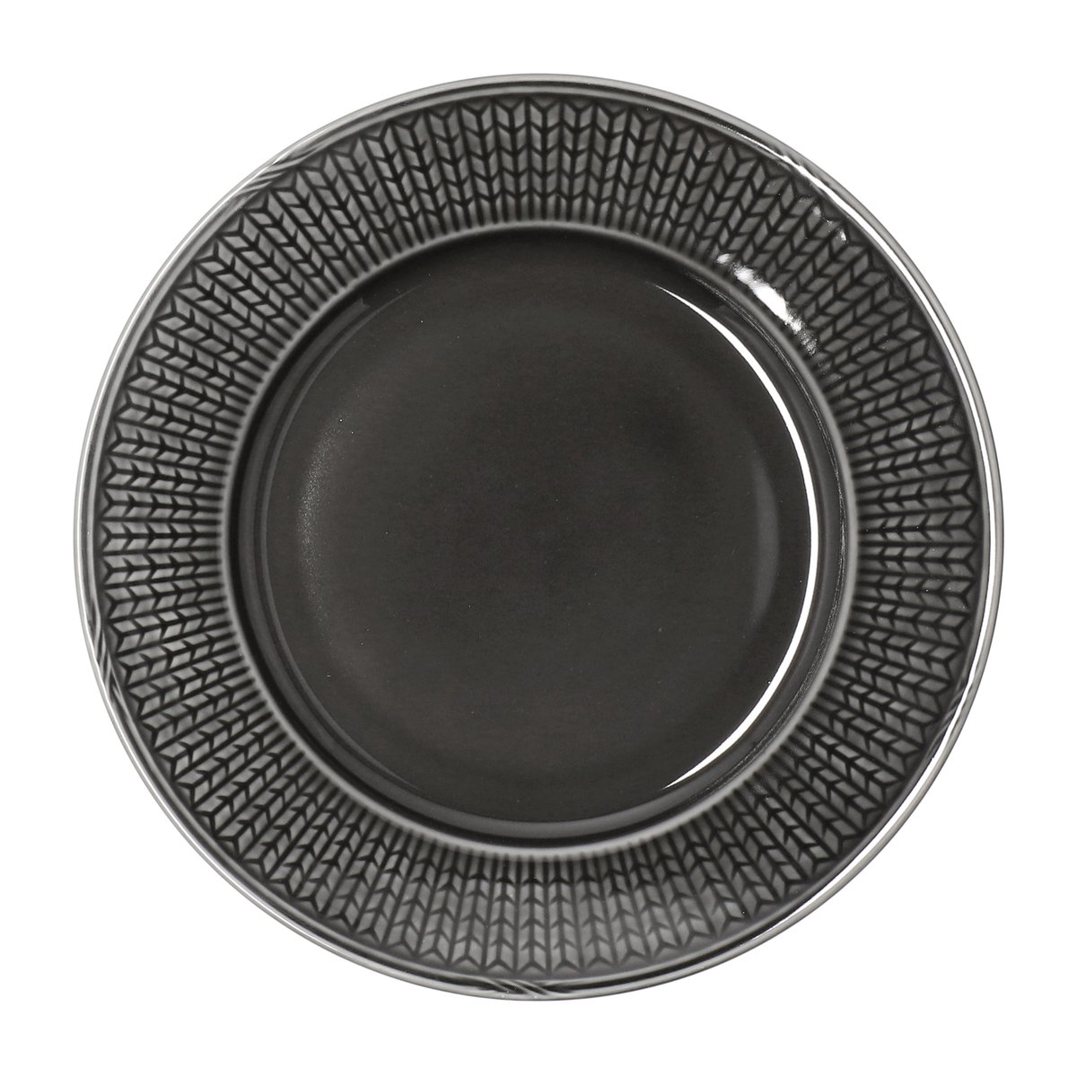 Rörstrand Swedish Grace lautanen 21 cm kivi (tummanharmaa)