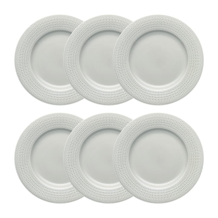 Swedish Grace lautanen Ø24 cm 6-pakkaus Dimma (harmaa) Rörstrand