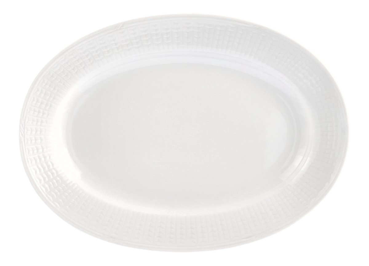 Rörstrand Swedish Grace -vati ovaali 32 cm lumi | Skandinaavinen Sisustus | Tarjoiluvadit & Tarjoiluastiat | Valkoinen
