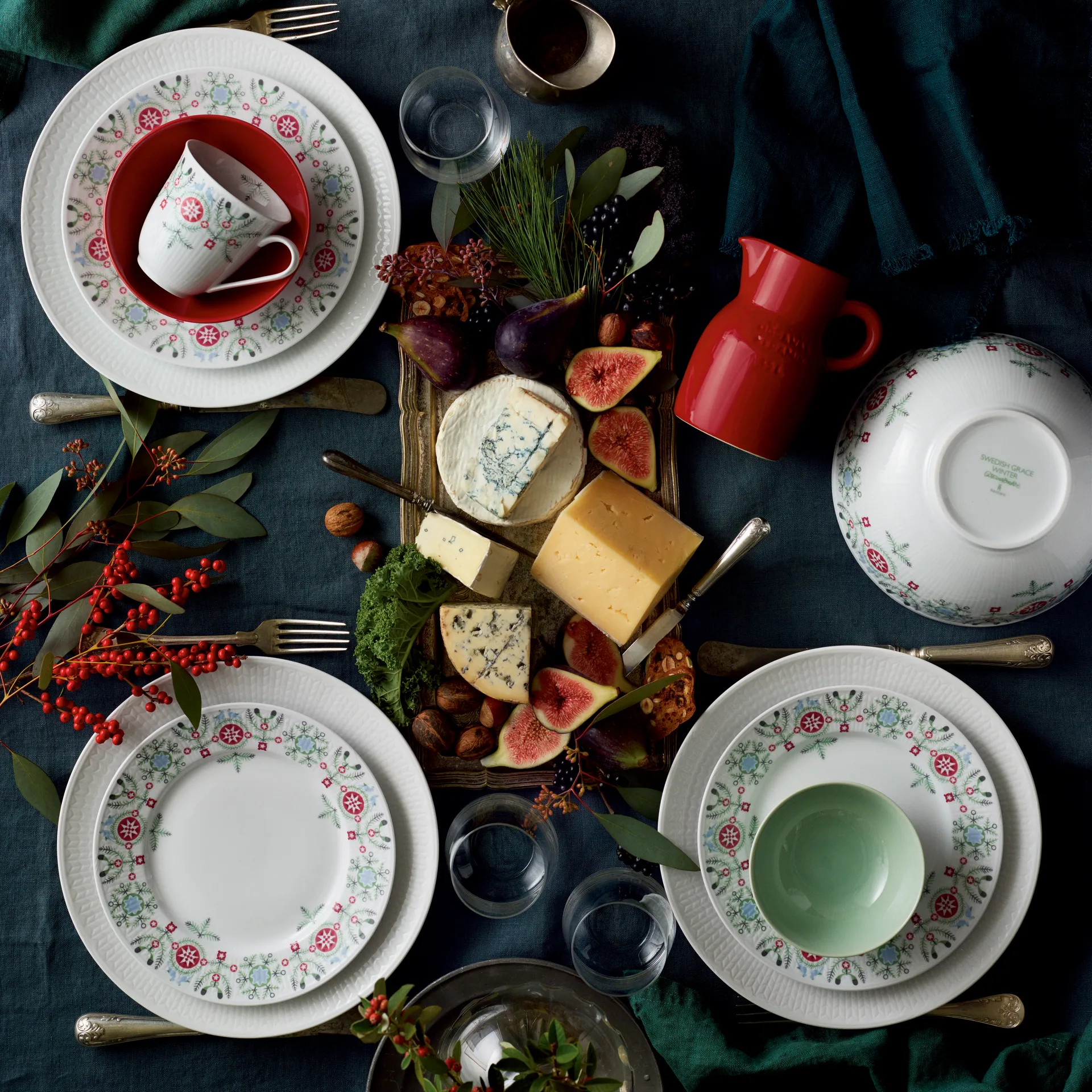 Swedish Grace Winter lautanen 21 cm, valkoinen Rörstrand