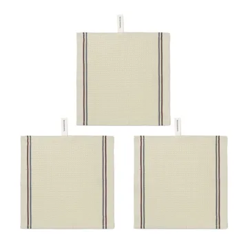 Delta tiskirätti 30x30 cm 3-pack - Sand - Rosendahl