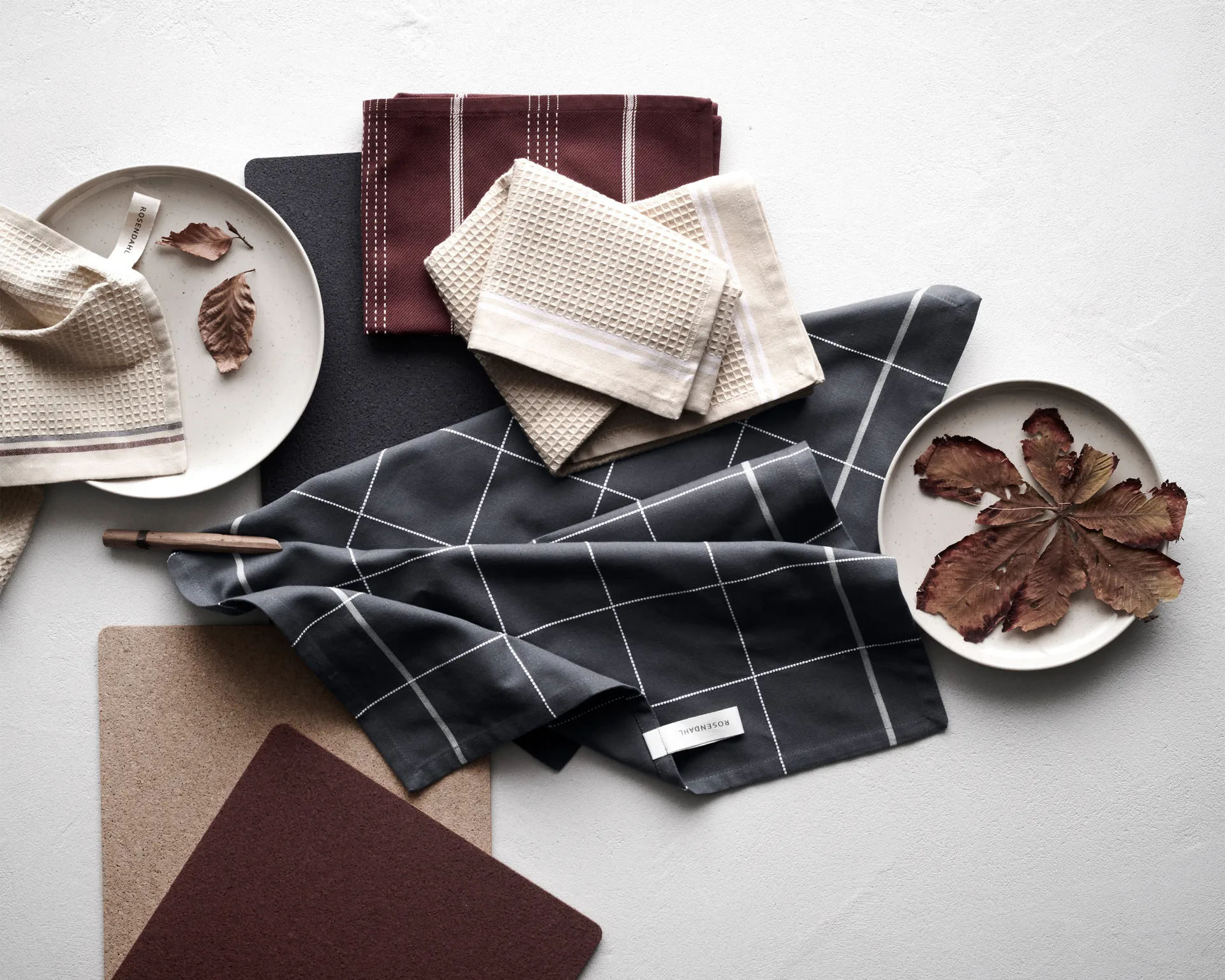 Delta tiskirätti 30x30 cm 3-pack, Sand Rosendahl