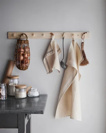 Delta tiskirätti 30x30 cm 3-pack - Sand - Rosendahl