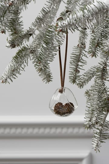 Forest tales kori joulukoriste 6 cm - Kirkas - Rosendahl