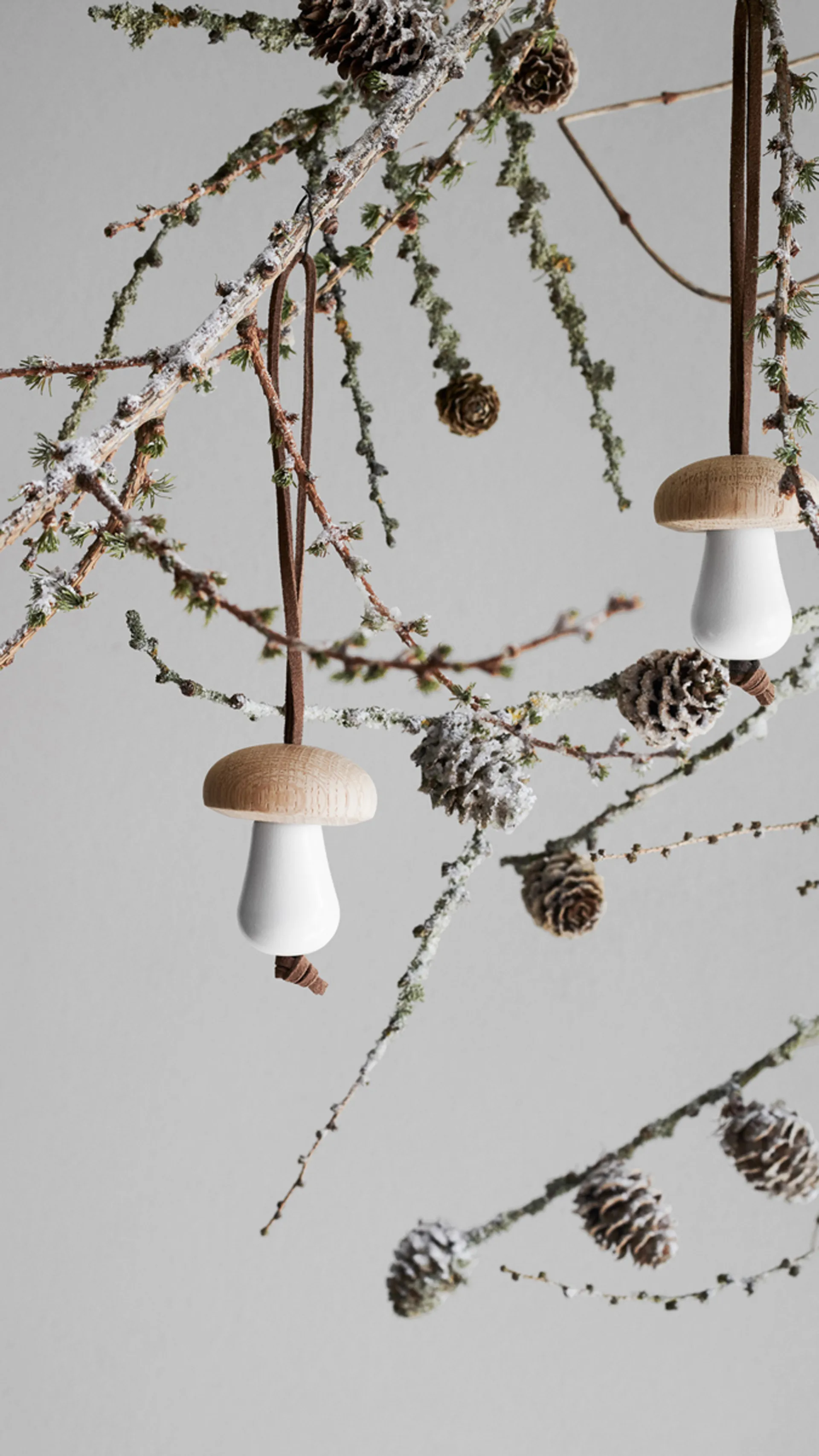 Forest tales -sieni Ø 4,5 cm, Valkoinen Rosendahl