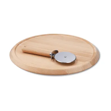 Grand Cru pizzalauta ja -leikkuri - Pyökki, Ø35 cm - Rosendahl