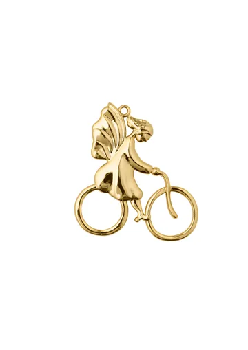 Karen Blixen joulukoriste Pyöräilevä enkeli - Kulta - Rosendahl