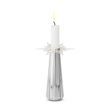 Karen Blixen kynttilämansetti tähti 3 cm 2-pack - Hopeoitu - Rosendahl
