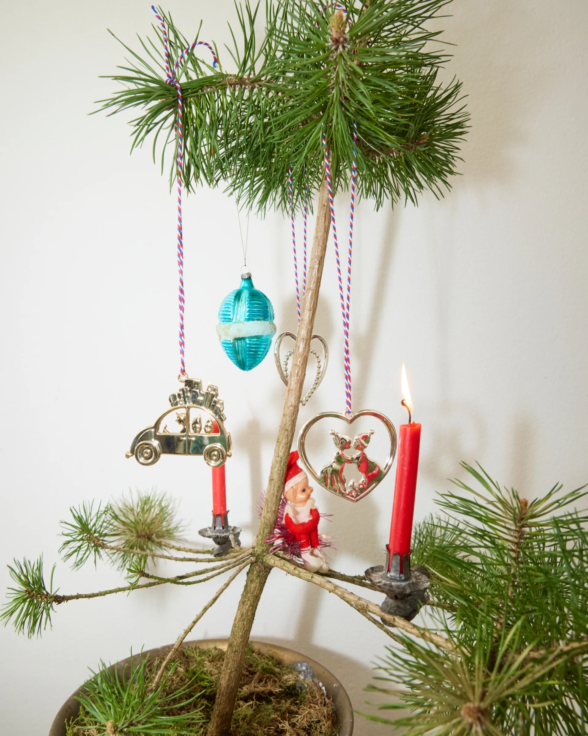 Karen Blixen suutelevat tontut 6,5 cm, Hopeoitu Rosendahl