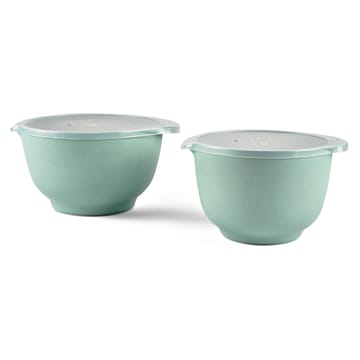 Margrethe kannellinen kulhosetti matta, 2-pakkaus - Pebble green - Rosti