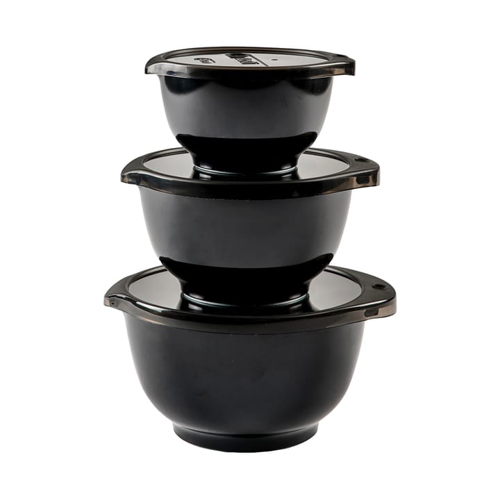 Margrethe kulhosetti mini, 3-pakkaus - Black edition - Rosti