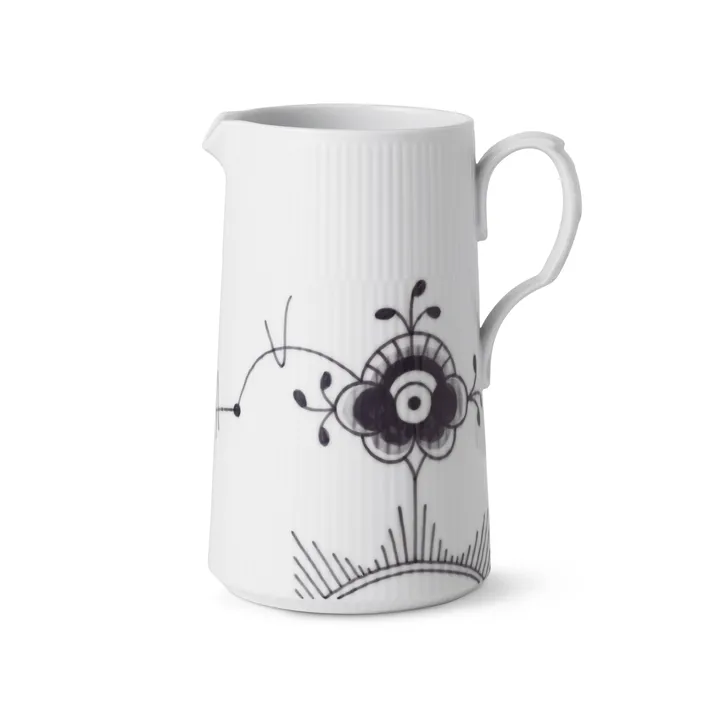 Black Fluted Mega -kannu - 1,5 L - Royal Copenhagen