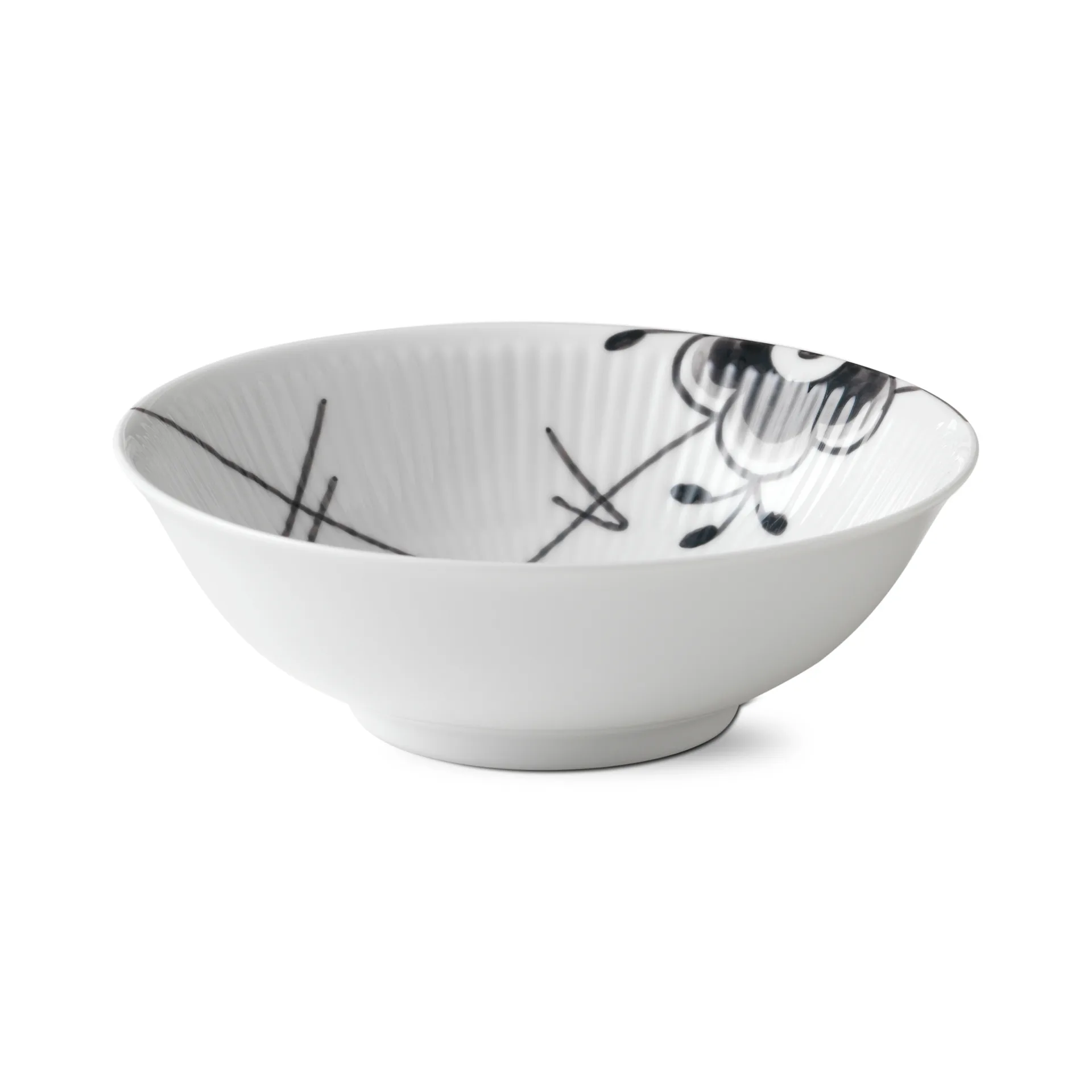 Black Fluted Mega kulho, Ø 16 cm Royal Copenhagen