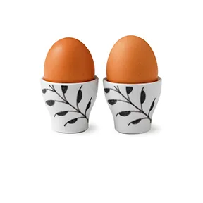 Black Fluted Mega -munakuppi 2-pakkaus, 4,8 cm Royal Copenhagen