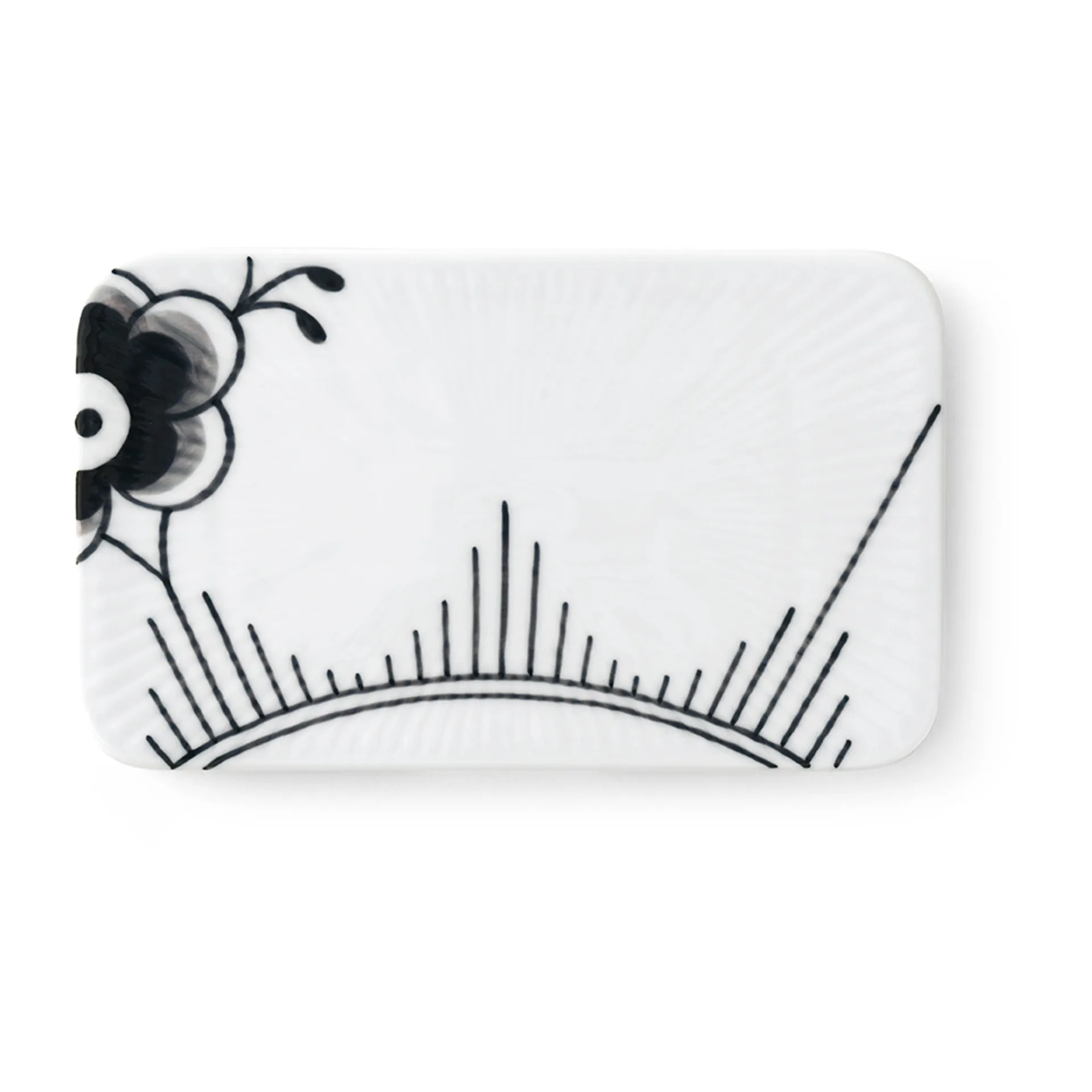 Black Fluted Mega tarjotin, 15,5 cm Royal Copenhagen