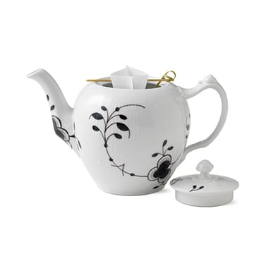 Black Fluted Mega -teekannu - 100 cl - Royal Copenhagen