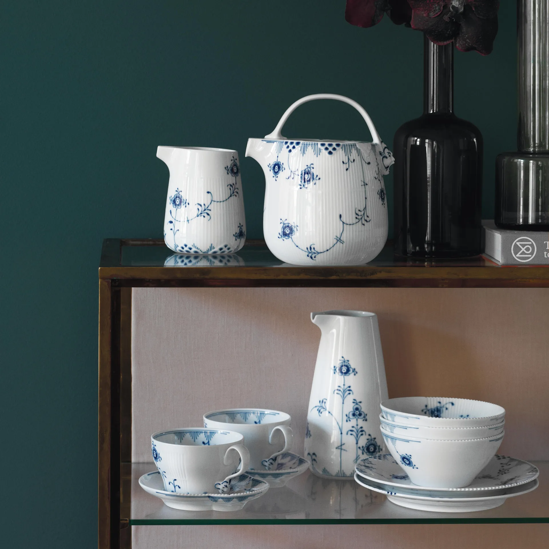 Blue Elements kuppi vadilla 26 cl, 26 cl Royal Copenhagen