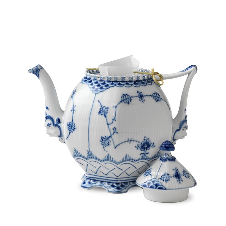 Blue Fluted full lace teekannu - 1 l - Royal Copenhagen