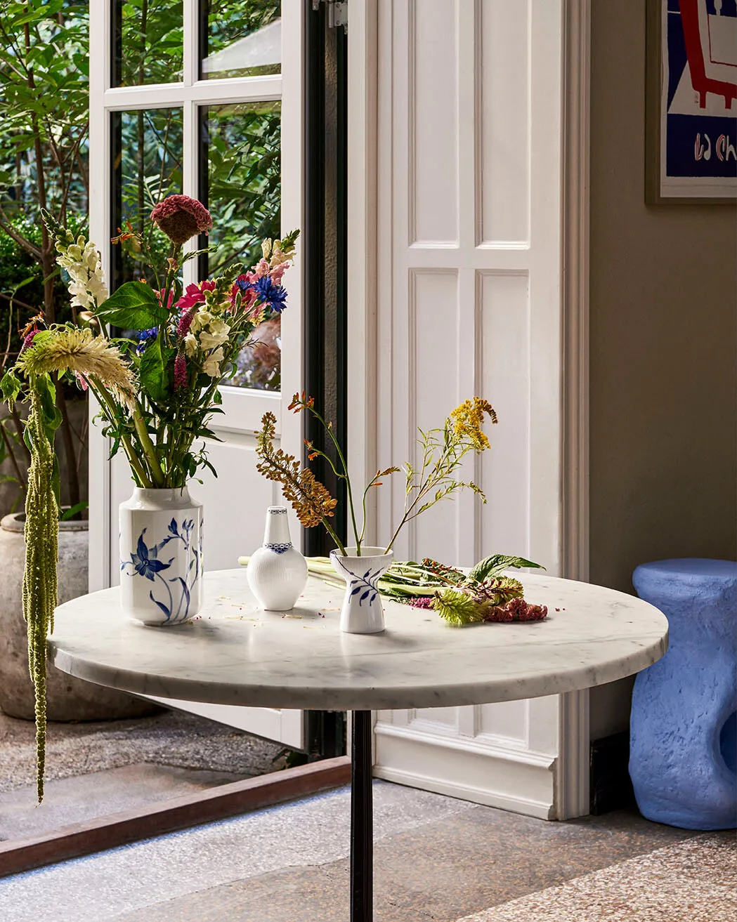 Blue Fluted Mega avoin maljakko, 11 cm Royal Copenhagen