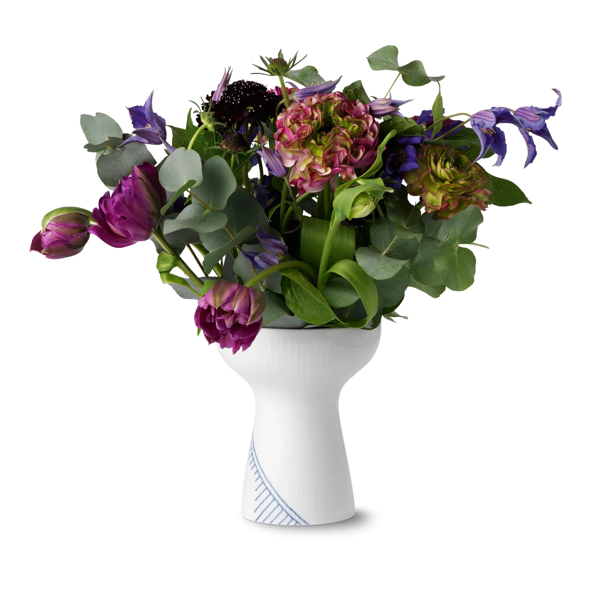 Blue Fluted Mega avoin maljakko, 15 cm Royal Copenhagen