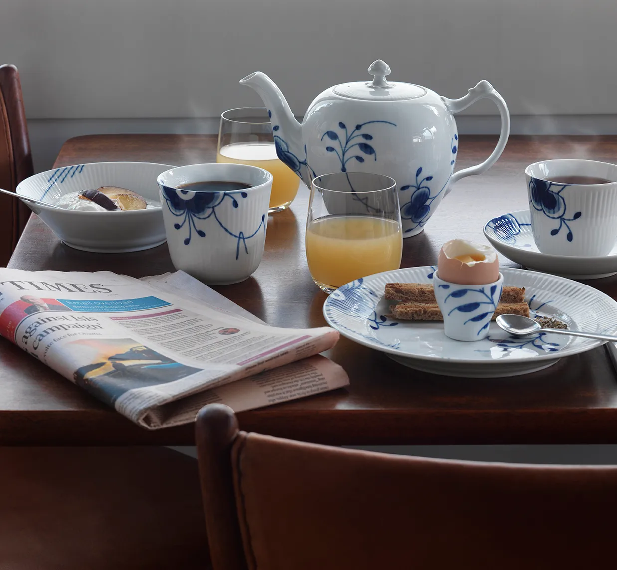 Blue Fluted Mega blå munakuppi 2 kpl, 4,8 cm Royal Copenhagen