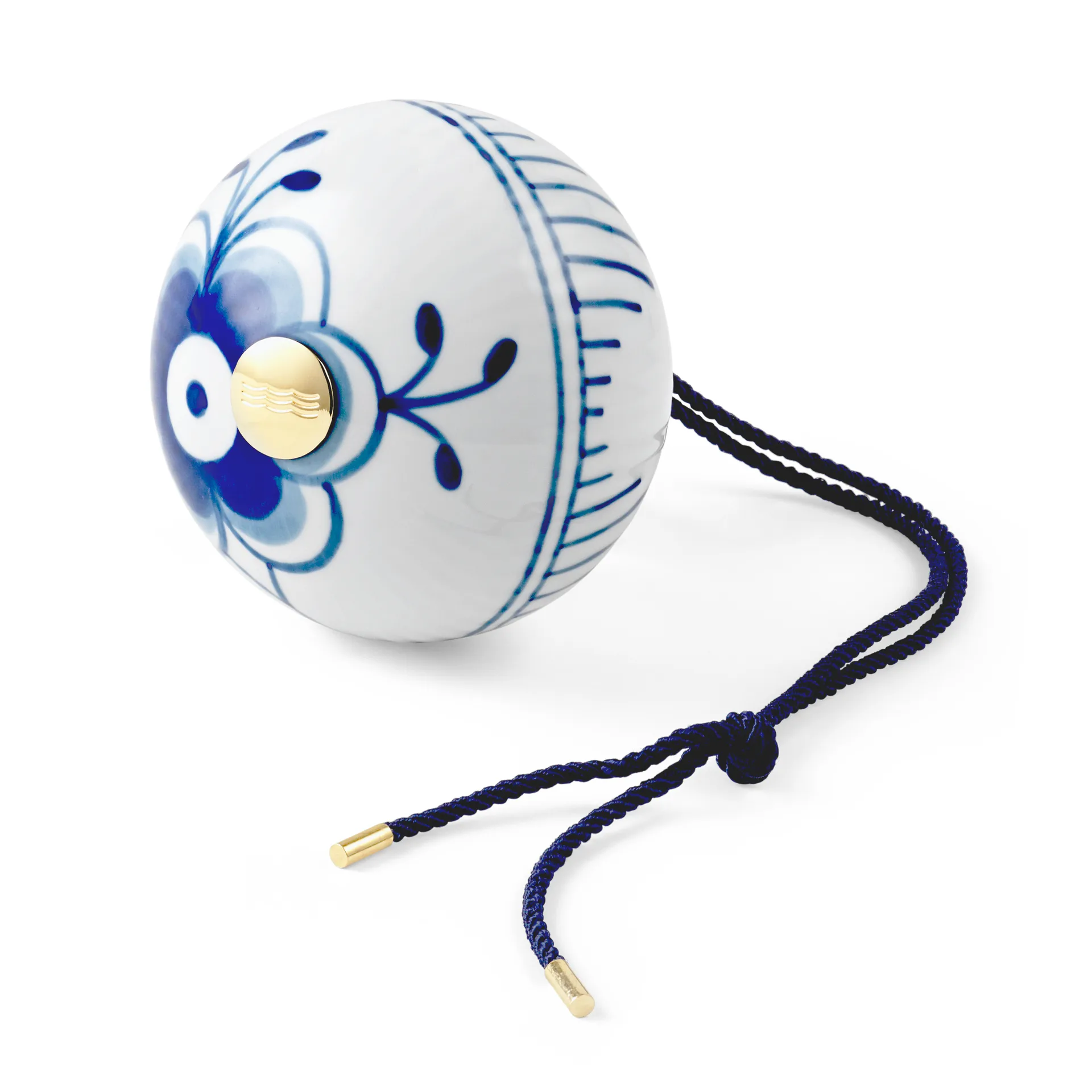 Blue Fluted Mega -joulupallo 2, Ø 9,5 cm Royal Copenhagen